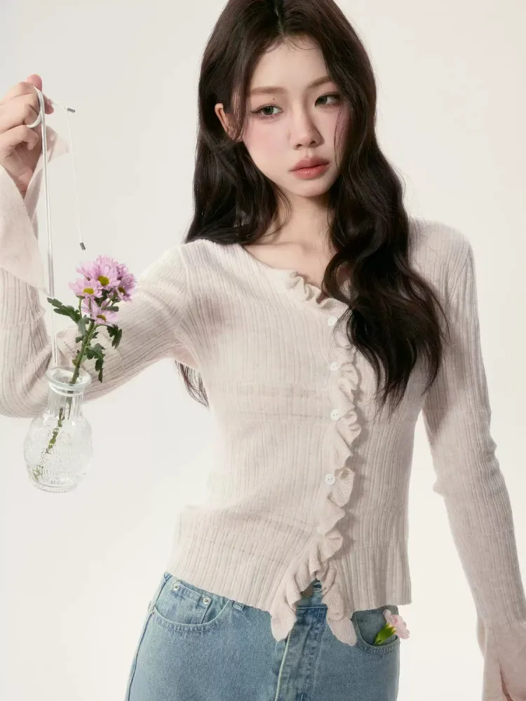 Spring Berry Knit Cardigan