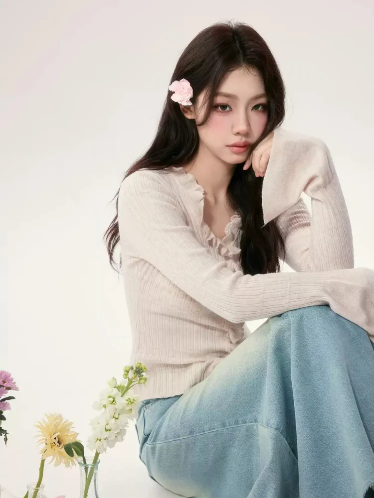 Spring Berry Knit Cardigan