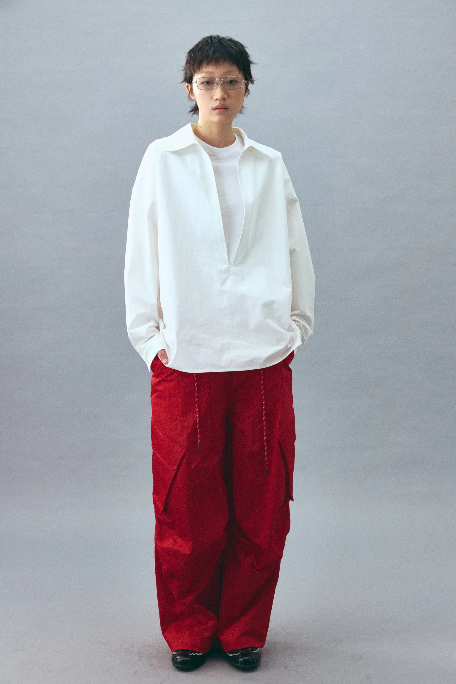 Stylish large pocket casual pants