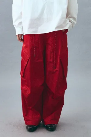 Stylish large pocket casual pants