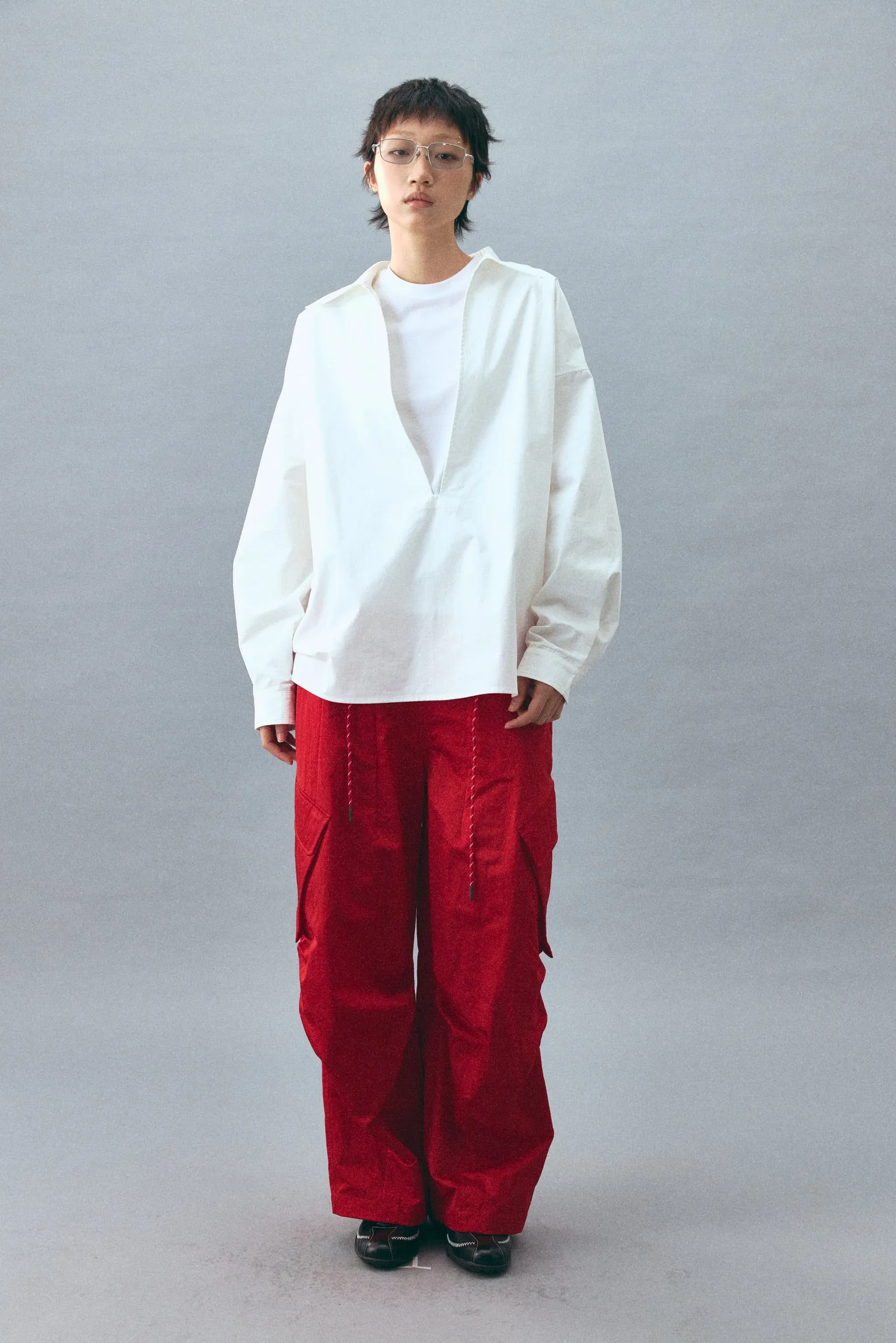 Stylish large pocket casual pants