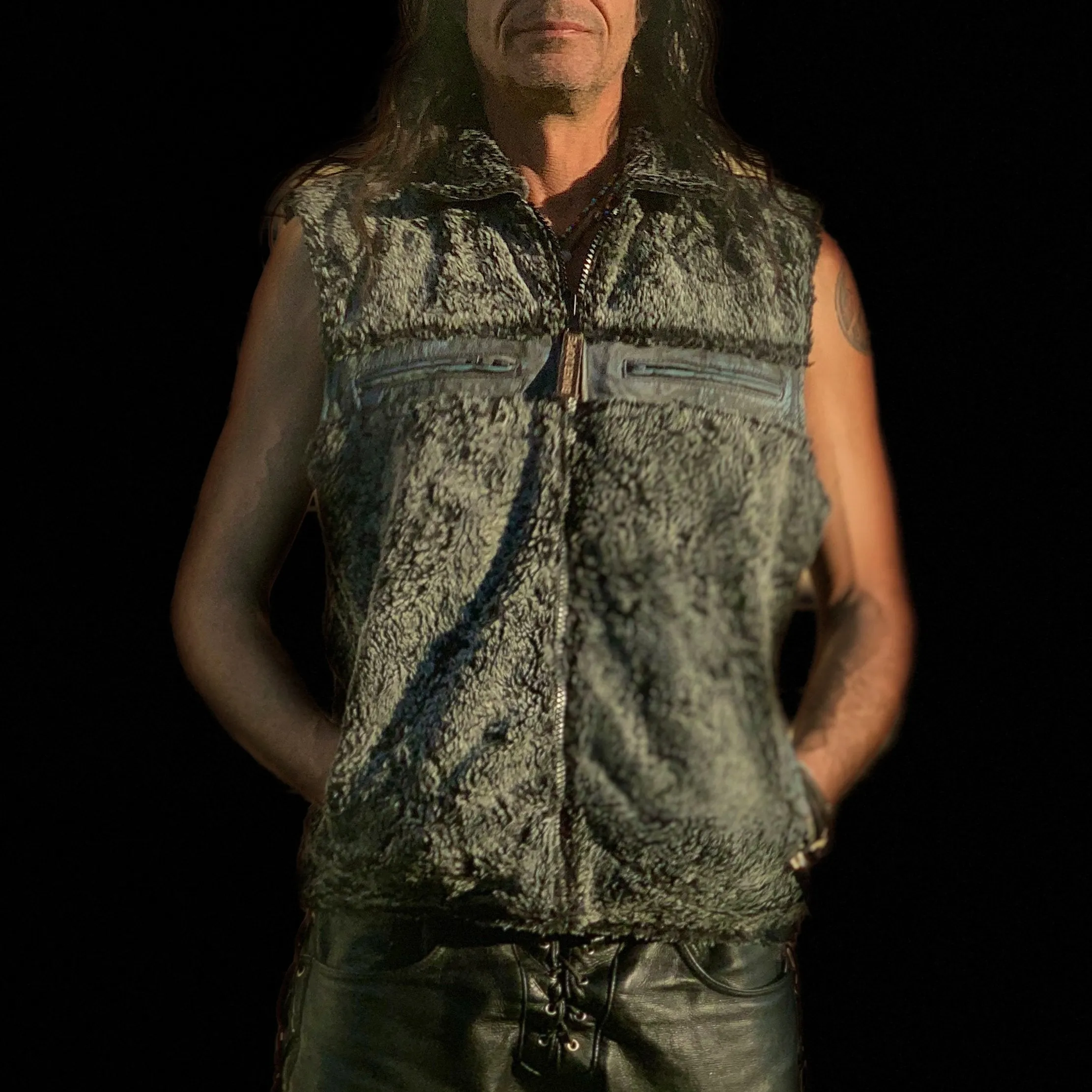 The Savage Fur Biker Vest<BR>by Biker Dope™