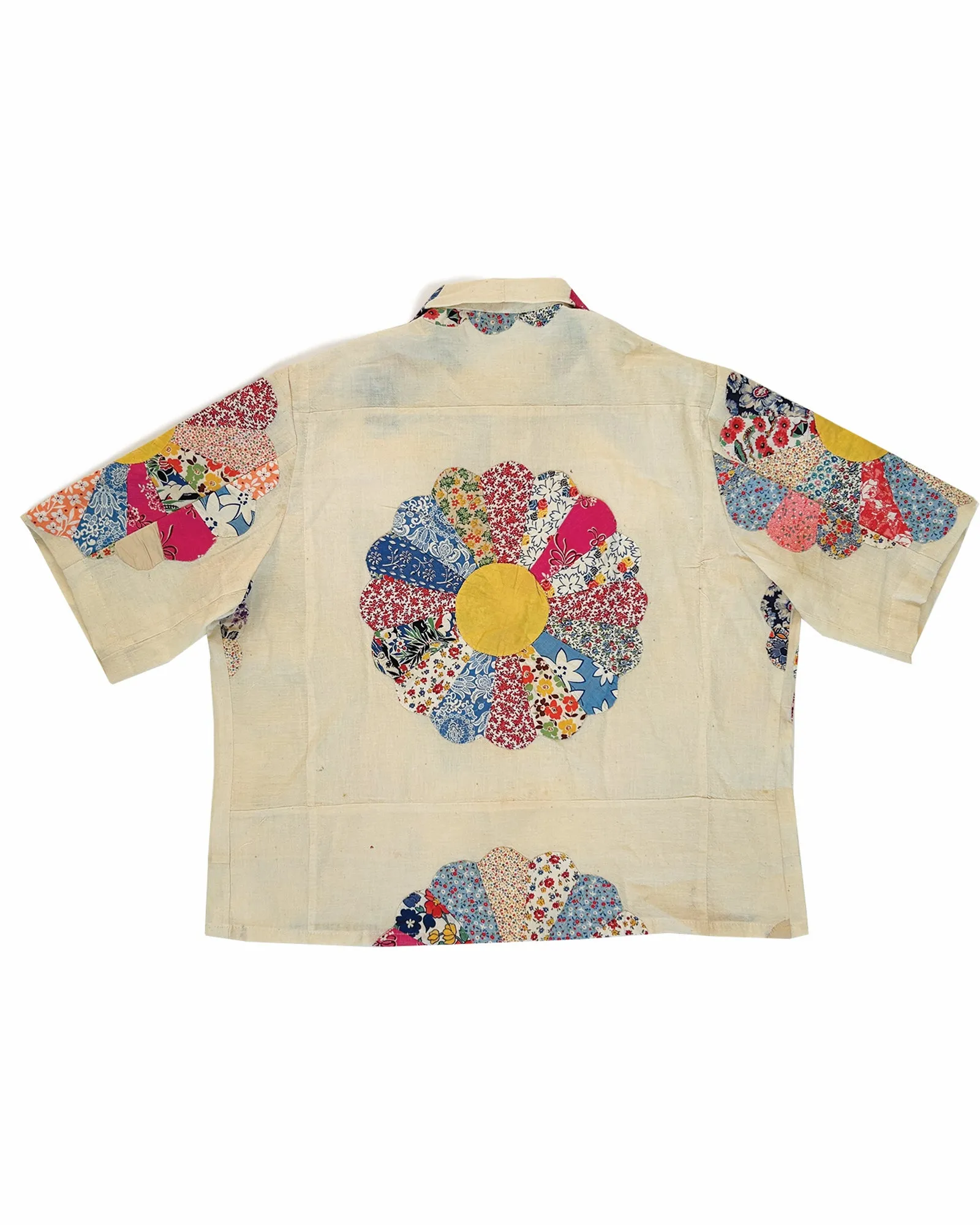 THE SHORT SLEEVED CHORE SHIRT - DAHLIAS