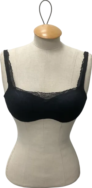 Triumph Black Body Make Up Illusion Lace Balconette UK 34B