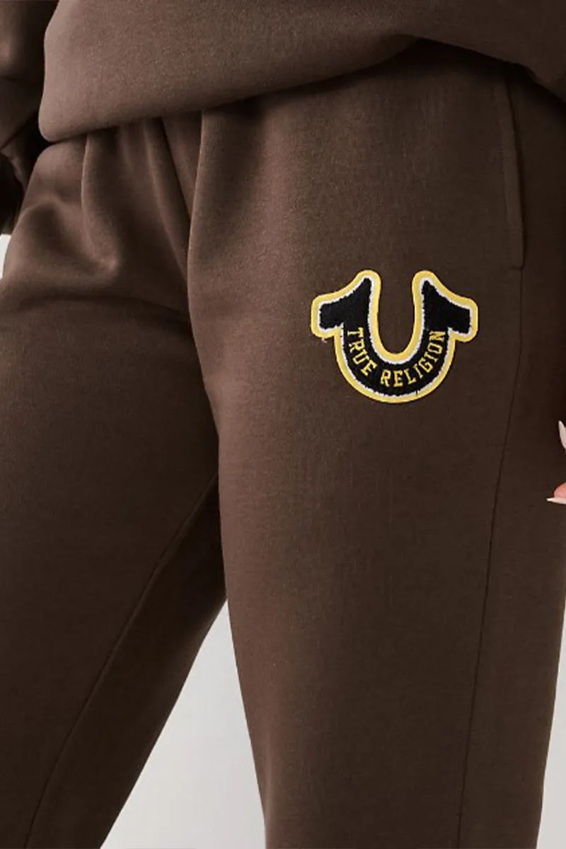 UL626 Round Neck Letter Printed Sweatshirt and Pants Set