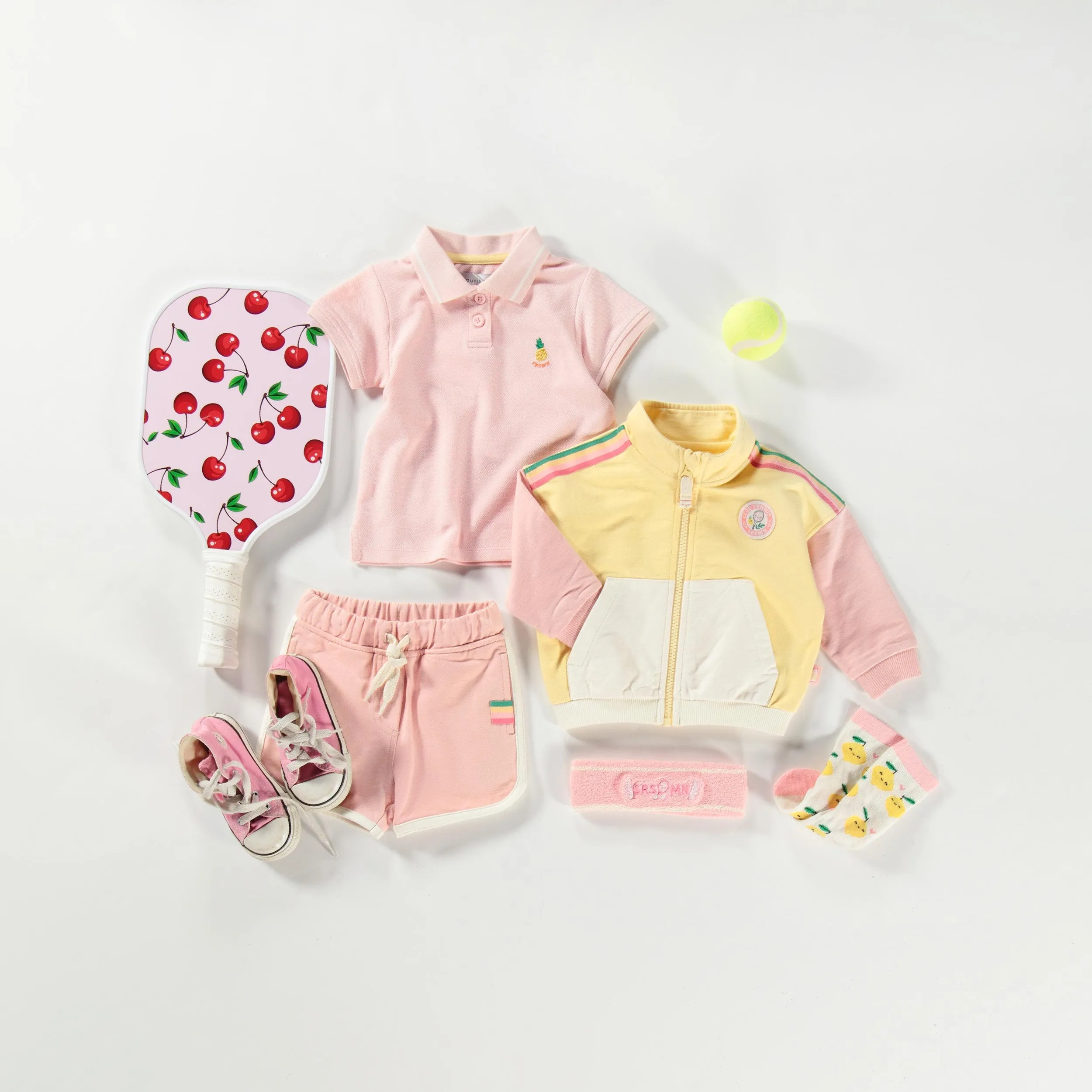 Veste jaune en coton français, bébé || Yellow jacket in French terry, baby