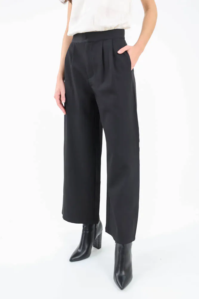Wide Leg Trouser - Black