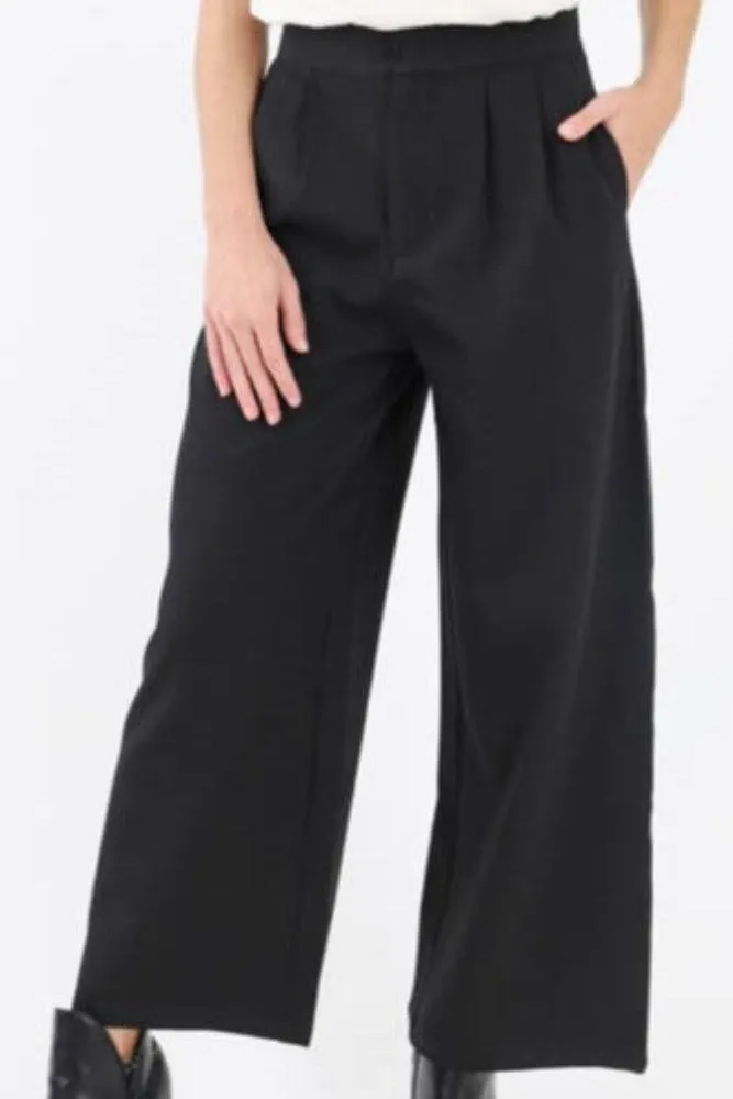 Wide Leg Trouser - Black