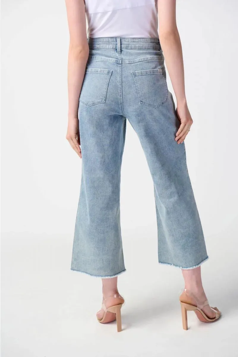 Women's Joseph Ribkoff | Culotte Jean with Embellish Front Seam | Blue