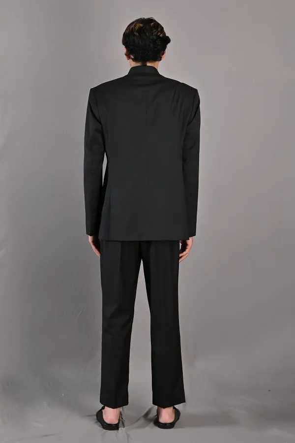 Zahir Bandhgala Pleated Jacket Set